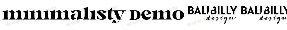 Minimalisty Demo字体转换